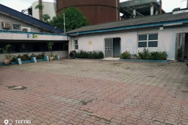 3 Bare Warehouses on 2 acres of land at Oba Akran, Ikeja, Lagos.